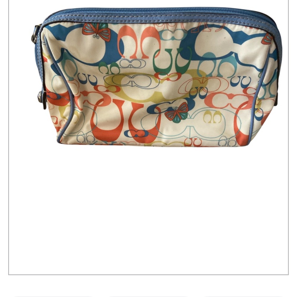 Y2K Coach Optic Signature Butterfly Zip Tote,cardholder, wristlet and med pouch - Picture 11 of 15